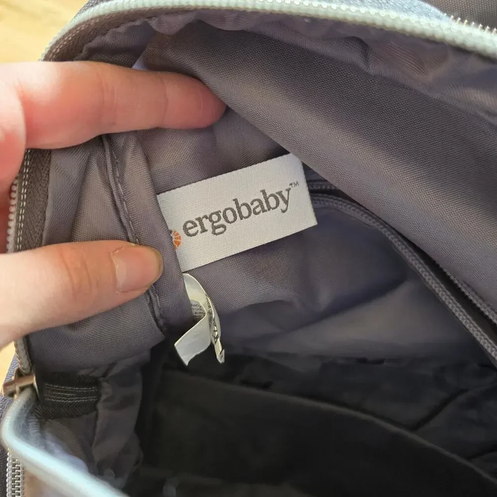 Ergobaby Anywhere I Go Diaper Bag Backpack, Grey